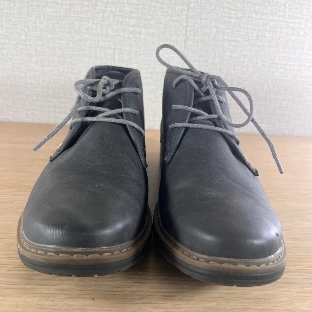 Varese Men's 10.5 Charcoal Gray Chukka Boots Lace Up Heritage Smart Casual Dress